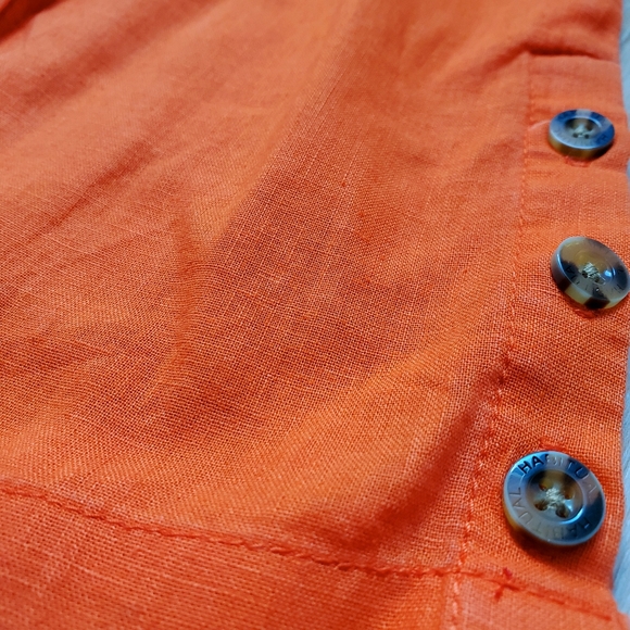 Habitual Kids' Emerald Ruffle Jumpsuit In Orange - Picture 4 of 5